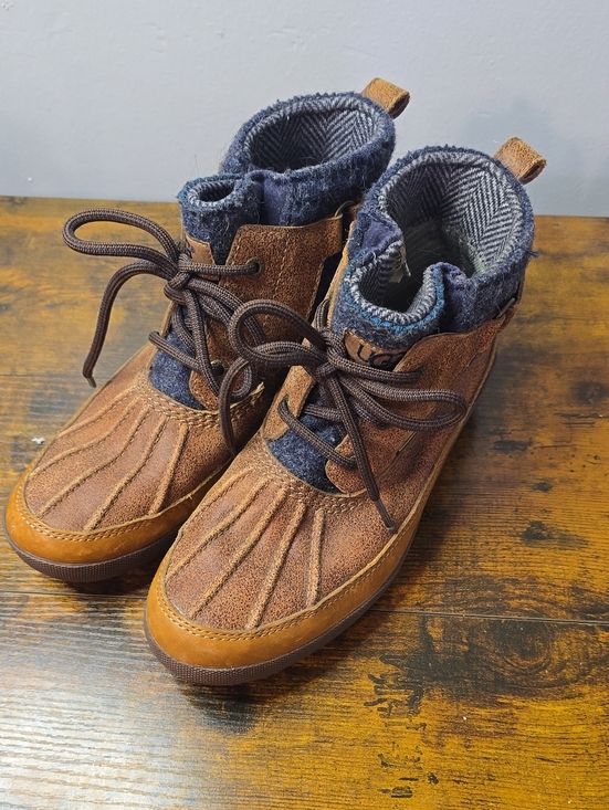 UGG Shoes - UGG Wynton Waterproof Leather Boiled Wool Winter Boots Chestnut Navy 7